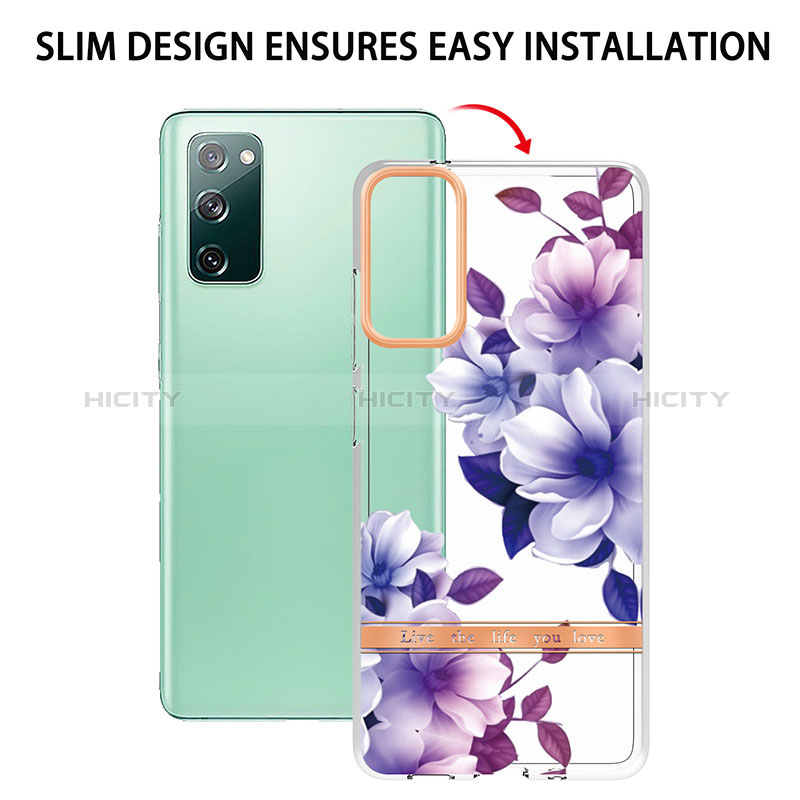 Handyhülle Silikon Hülle Gummi Schutzhülle Flexible Modisch Muster Y06B für Samsung Galaxy S20 FE (2022) 5G groß