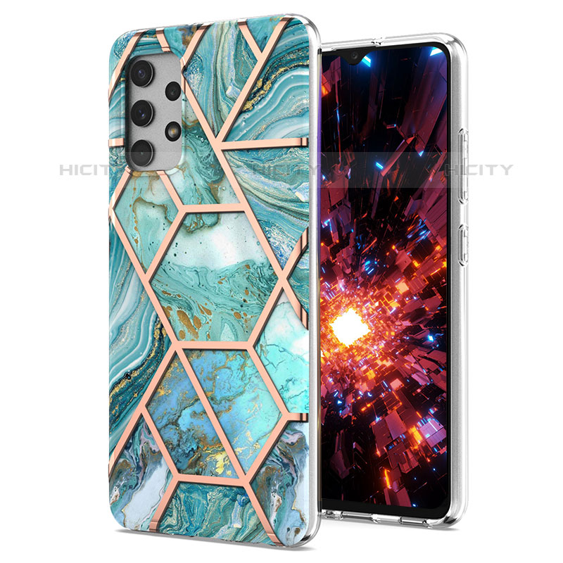 Handyhülle Silikon Hülle Gummi Schutzhülle Flexible Modisch Muster Y07B für Samsung Galaxy M32 5G groß