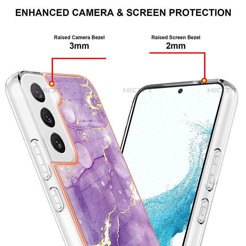 Handyhülle Silikon Hülle Gummi Schutzhülle Flexible Modisch Muster Y11B für Samsung Galaxy S21 FE 5G
