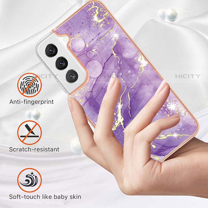 Handyhülle Silikon Hülle Gummi Schutzhülle Flexible Modisch Muster Y11B für Samsung Galaxy S21 Plus 5G