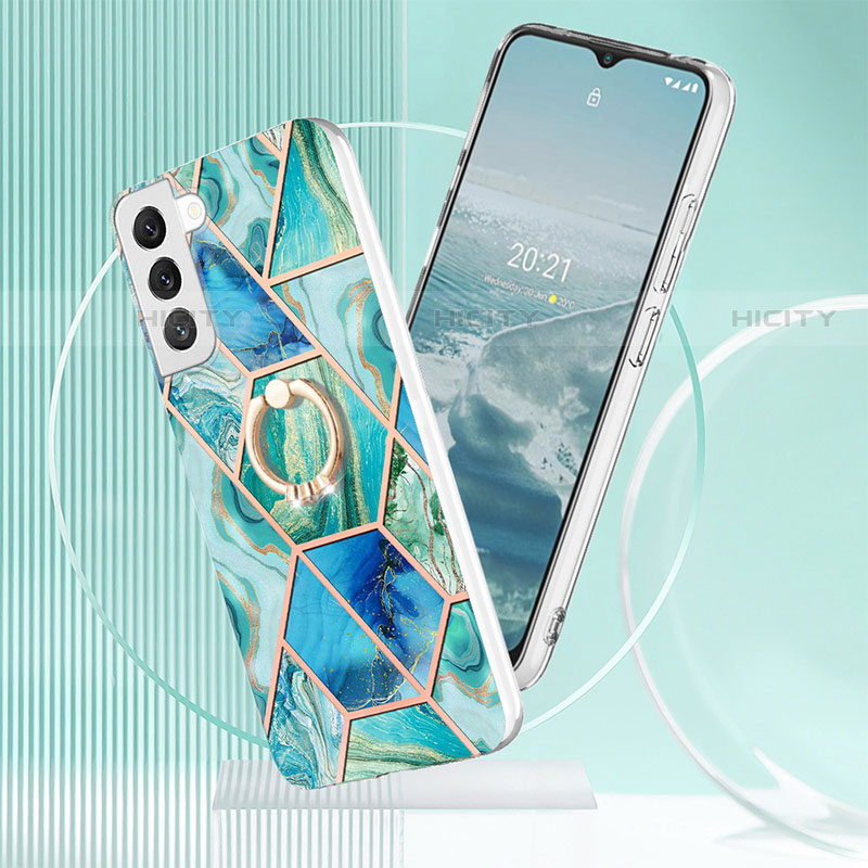Handyhülle Silikon Hülle Gummi Schutzhülle Flexible Modisch Muster Y13B für Samsung Galaxy S21 Plus 5G groß