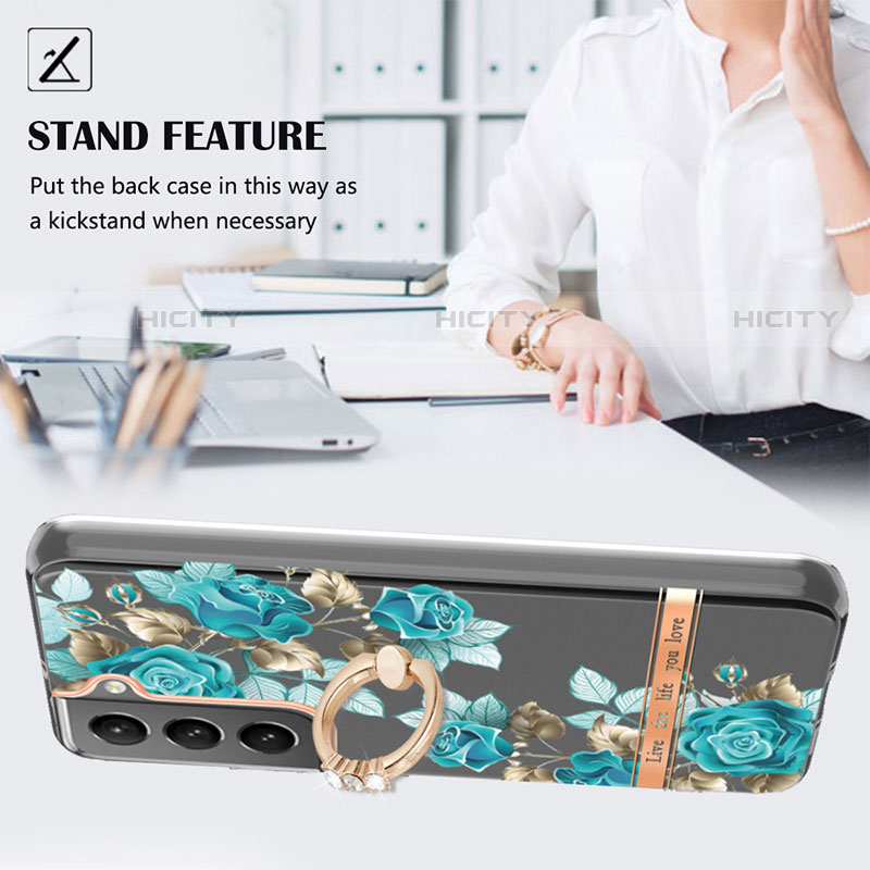 Handyhülle Silikon Hülle Gummi Schutzhülle Flexible Modisch Muster Y17B für Samsung Galaxy S22 Plus 5G