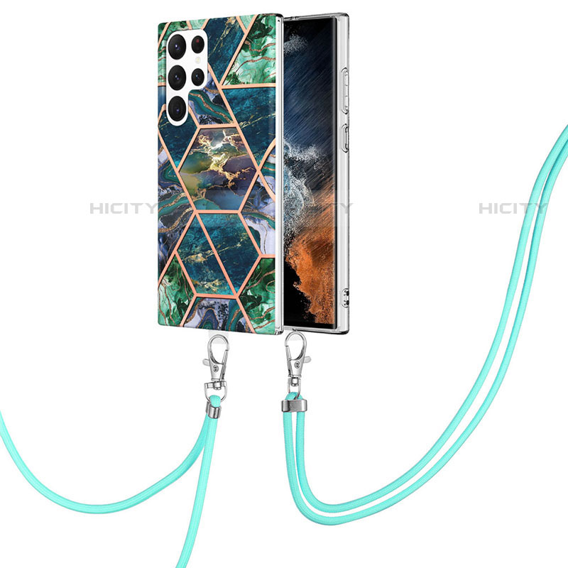 Handyhülle Silikon Hülle Gummi Schutzhülle Flexible Modisch Muster Y18B für Samsung Galaxy S21 Ultra 5G