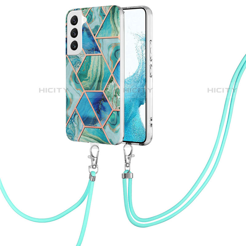 Handyhülle Silikon Hülle Gummi Schutzhülle Flexible Modisch Muster Y18B für Samsung Galaxy S22 Plus 5G