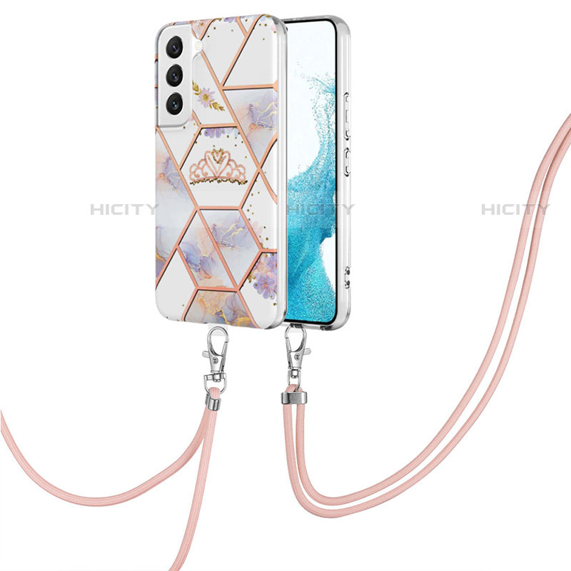 Handyhülle Silikon Hülle Gummi Schutzhülle Flexible Modisch Muster Y19B für Samsung Galaxy S22 5G