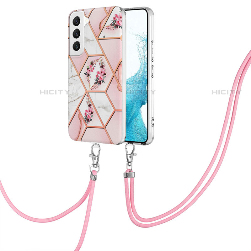 Handyhülle Silikon Hülle Gummi Schutzhülle Flexible Modisch Muster Y19B für Samsung Galaxy S23 5G Rosa Plus
