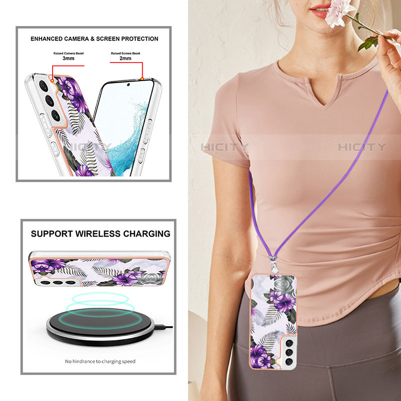 Handyhülle Silikon Hülle Gummi Schutzhülle Flexible Modisch Muster Y20B für Samsung Galaxy S22 5G