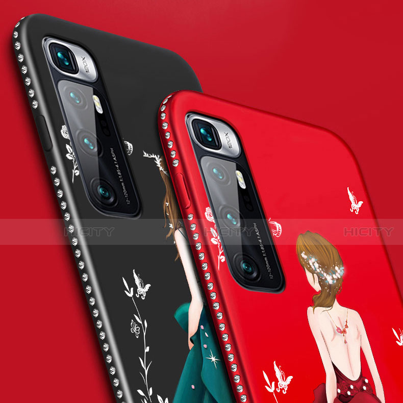 Handyhülle Silikon Hülle Gummi Schutzhülle Flexible Motiv Kleid Mädchen für Xiaomi Mi 10 Ultra groß