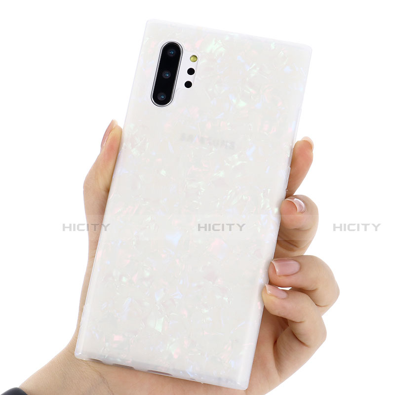 Handyhülle Silikon Hülle Gummi Schutzhülle Modisch Muster P01 für Samsung Galaxy Note 10 Plus 5G groß