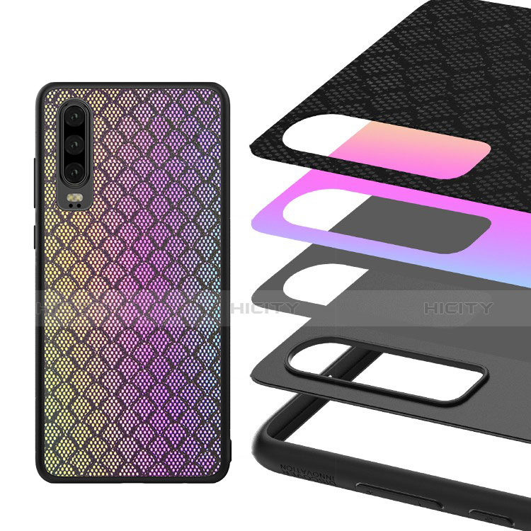 Handyhülle Silikon Hülle Gummi Schutzhülle Modisch Muster S01 für Huawei P30 groß