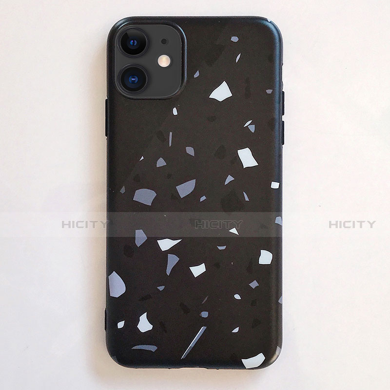 Handyhülle Silikon Hülle Gummi Schutzhülle Modisch Muster S12 für Apple iPhone 11 Schwarz Plus