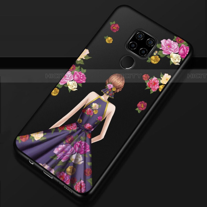 Handyhülle Silikon Hülle Gummi Schutzhülle Motiv Kleid Mädchen für Huawei Mate 30 Lite