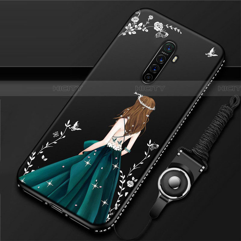 Handyhülle Silikon Hülle Gummi Schutzhülle Motiv Kleid Mädchen für Realme X2 Pro