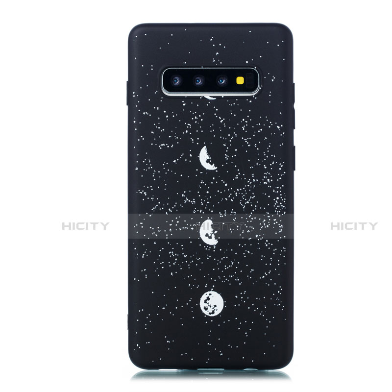 Handyhülle Silikon Hülle Gummi Schutzhülle Sternenhimmel für Samsung Galaxy S10 Plusfarbig Plus