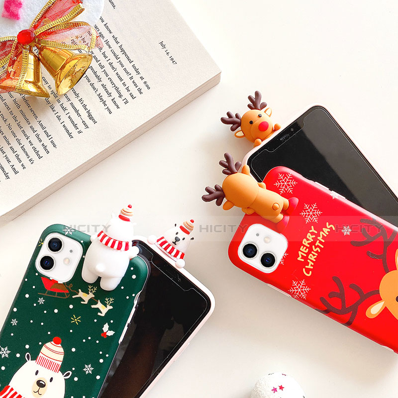 Handyhülle Silikon Hülle Gummi Schutzhülle Weihnachten S02 für Apple iPhone 12