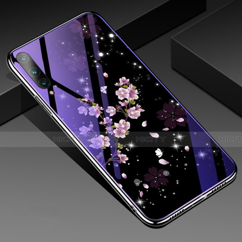 Handyhülle Silikon Hülle Rahmen Schutzhülle Spiegel Blumen für Huawei Honor 9X Pro Plusfarbig