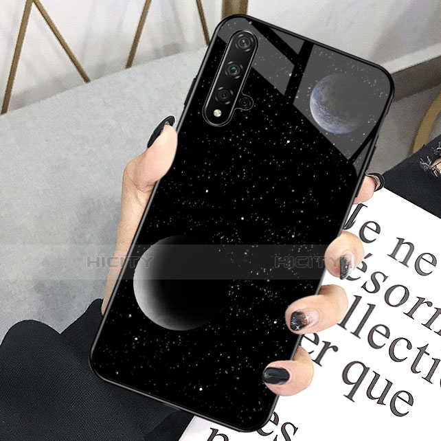 Handyhülle Silikon Hülle Rahmen Schutzhülle Spiegel Modisch Muster D01 für Huawei Nova 5T groß