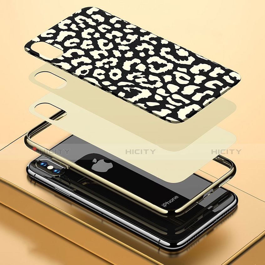 Handyhülle Silikon Hülle Rahmen Schutzhülle Spiegel Modisch Muster für Apple iPhone Xs Max