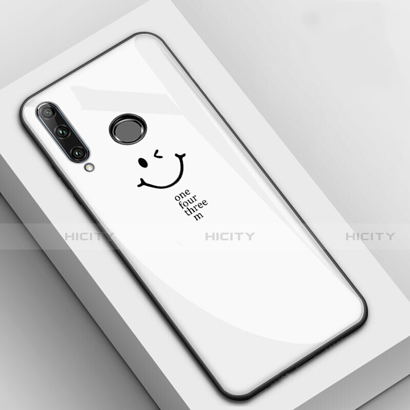 Handyhülle Silikon Hülle Rahmen Schutzhülle Spiegel Modisch Muster für Huawei Enjoy 9s Weiß Plus