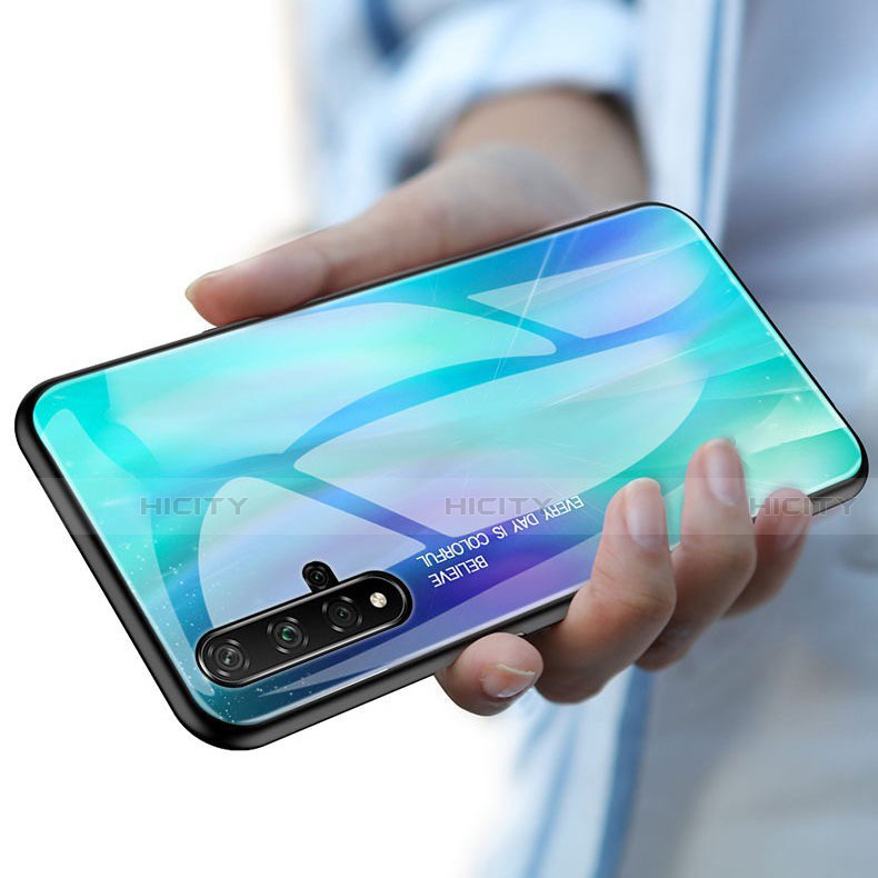 Handyhülle Silikon Hülle Rahmen Schutzhülle Spiegel Modisch Muster für Huawei Honor 20S groß