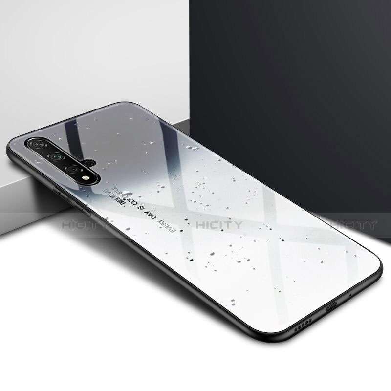 Handyhülle Silikon Hülle Rahmen Schutzhülle Spiegel Modisch Muster für Huawei Honor 20S Grau Plus