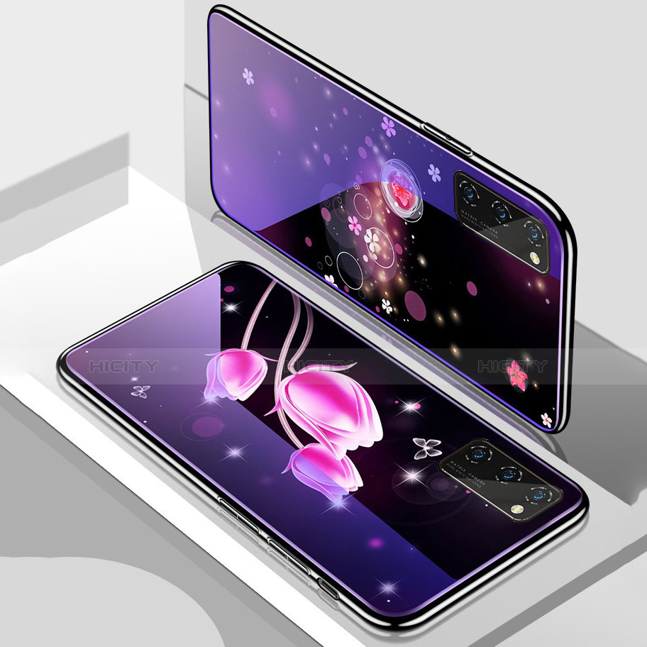 Handyhülle Silikon Hülle Rahmen Schutzhülle Spiegel Modisch Muster für Huawei Honor V30 Pro 5G groß