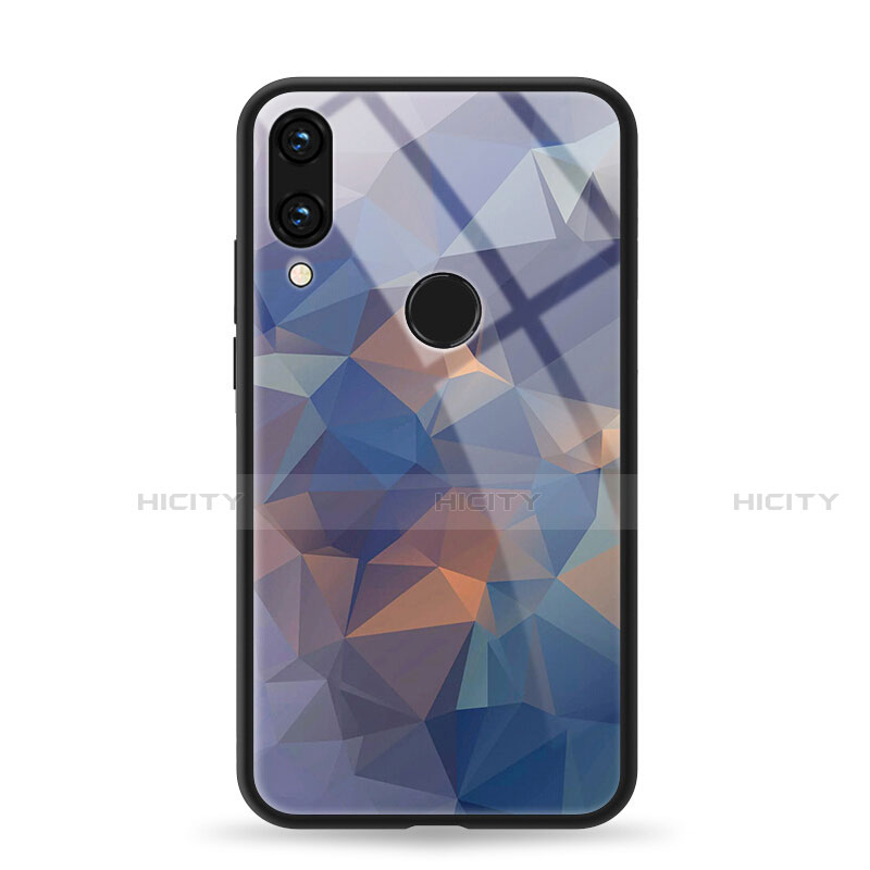 Handyhülle Silikon Hülle Rahmen Schutzhülle Spiegel Modisch Muster für Huawei Honor View 10 Lite Blau Plus