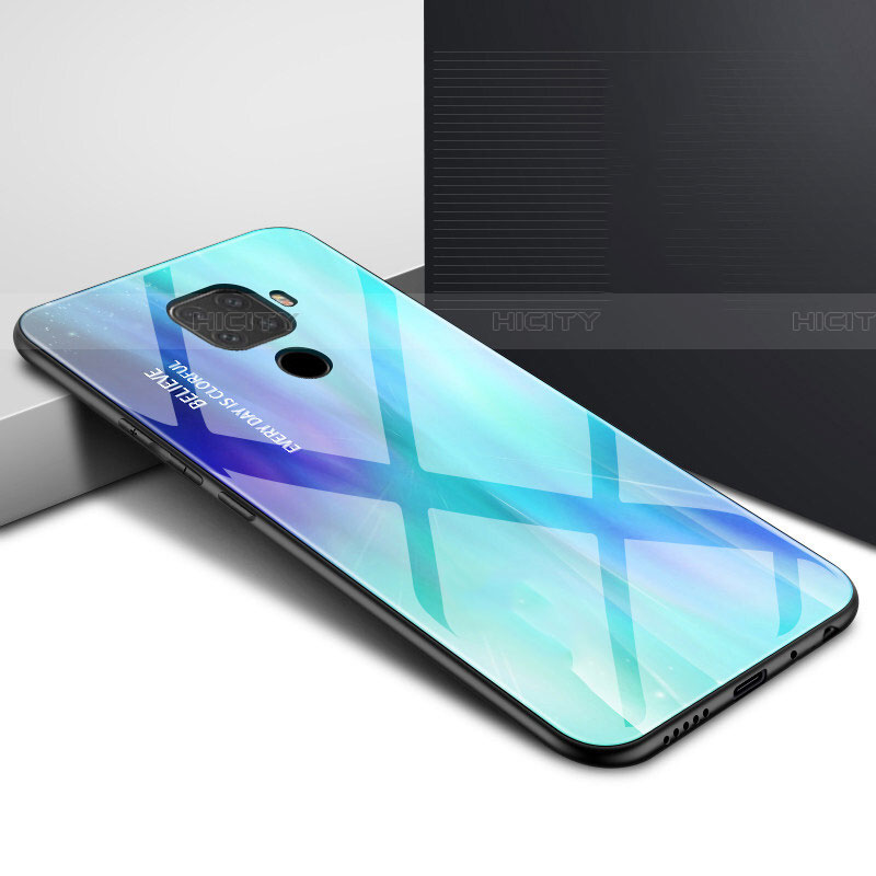 Handyhülle Silikon Hülle Rahmen Schutzhülle Spiegel Modisch Muster für Huawei Mate 30 Lite