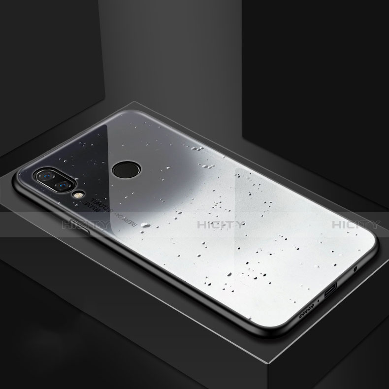 Handyhülle Silikon Hülle Rahmen Schutzhülle Spiegel Modisch Muster für Huawei Nova 3i Grau Plus