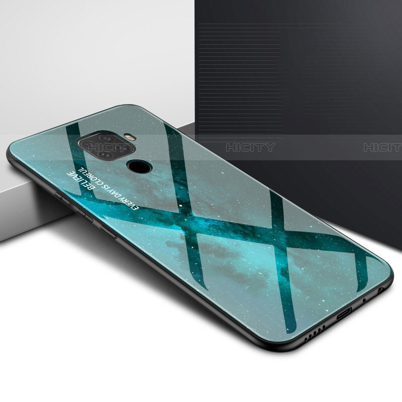 Handyhülle Silikon Hülle Rahmen Schutzhülle Spiegel Modisch Muster für Huawei Nova 5i Pro