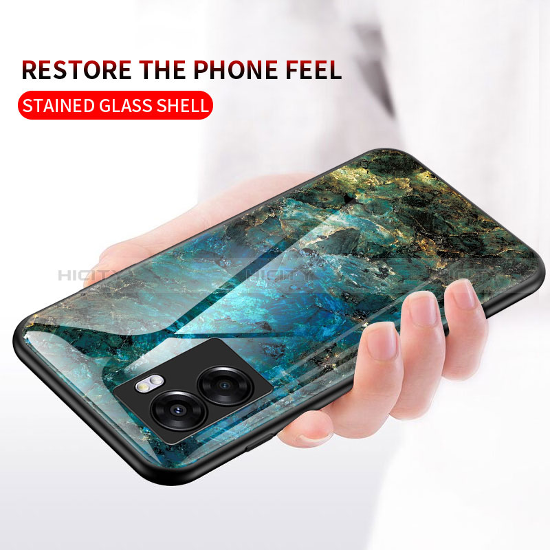 Handyhülle Silikon Hülle Rahmen Schutzhülle Spiegel Modisch Muster für Realme Narzo 50 5G