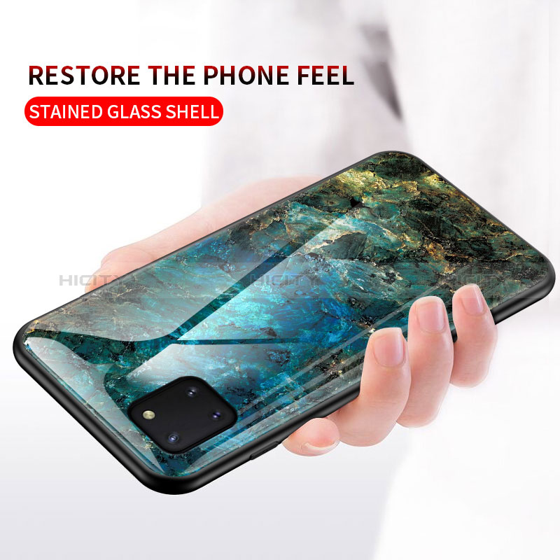 Handyhülle Silikon Hülle Rahmen Schutzhülle Spiegel Modisch Muster für Samsung Galaxy A81