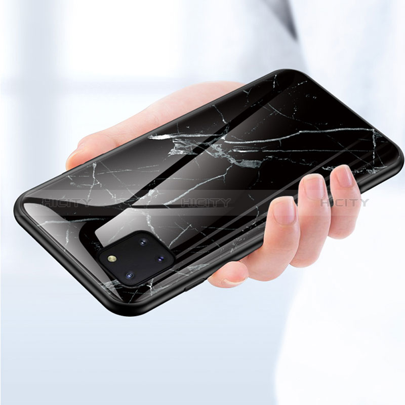 Handyhülle Silikon Hülle Rahmen Schutzhülle Spiegel Modisch Muster für Samsung Galaxy A81