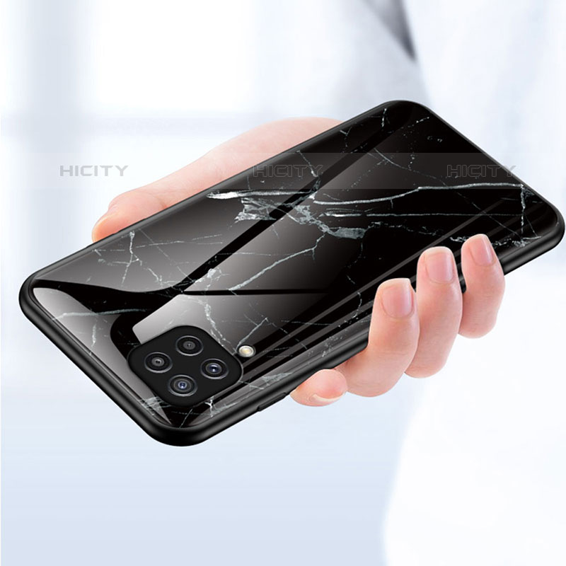Handyhülle Silikon Hülle Rahmen Schutzhülle Spiegel Modisch Muster für Samsung Galaxy M32 4G