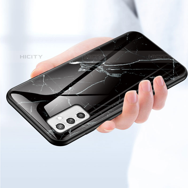 Handyhülle Silikon Hülle Rahmen Schutzhülle Spiegel Modisch Muster für Samsung Galaxy M52 5G groß