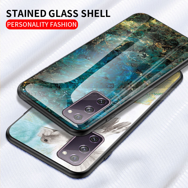Handyhülle Silikon Hülle Rahmen Schutzhülle Spiegel Modisch Muster für Samsung Galaxy S20 FE 5G