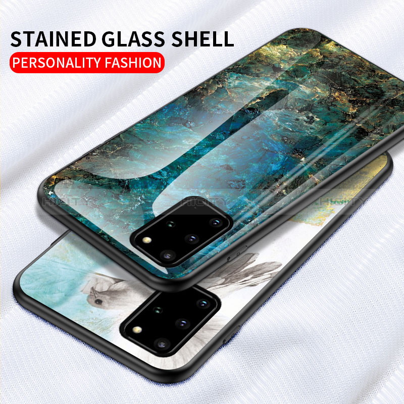 Handyhülle Silikon Hülle Rahmen Schutzhülle Spiegel Modisch Muster für Samsung Galaxy S20 Plus 5G