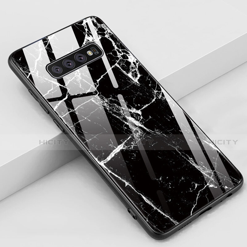 Handyhülle Silikon Hülle Rahmen Schutzhülle Spiegel Modisch Muster K02 für Samsung Galaxy S10