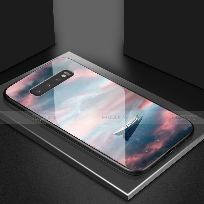 Handyhülle Silikon Hülle Rahmen Schutzhülle Spiegel Modisch Muster K07 für Samsung Galaxy S10 Plus groß