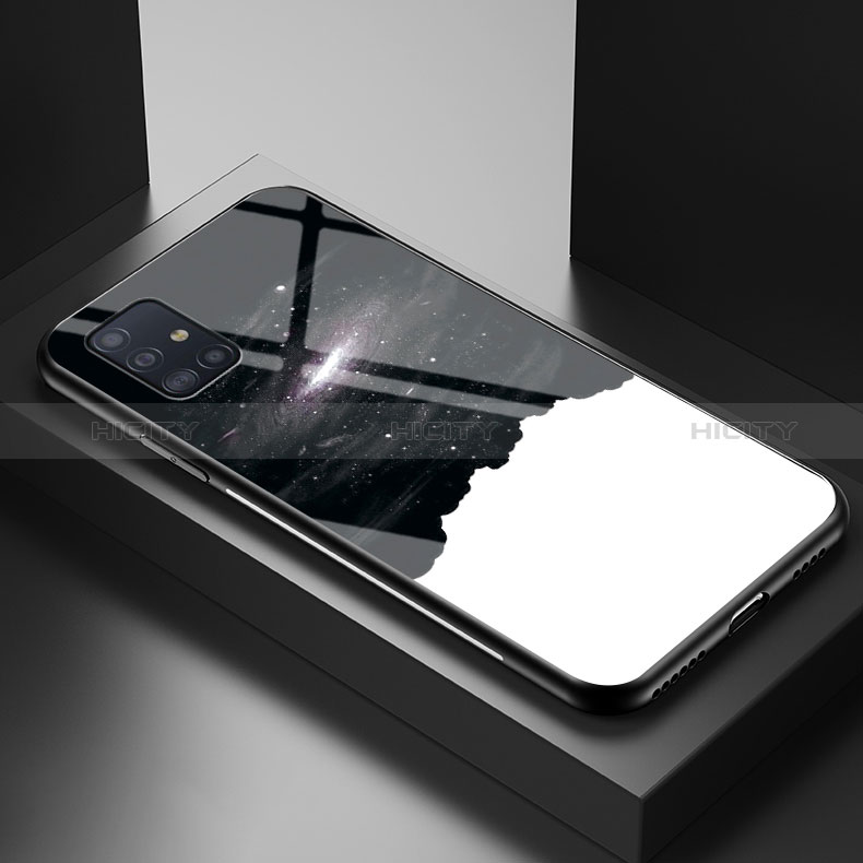 Handyhülle Silikon Hülle Rahmen Schutzhülle Spiegel Modisch Muster LS1 für Samsung Galaxy A51 4G