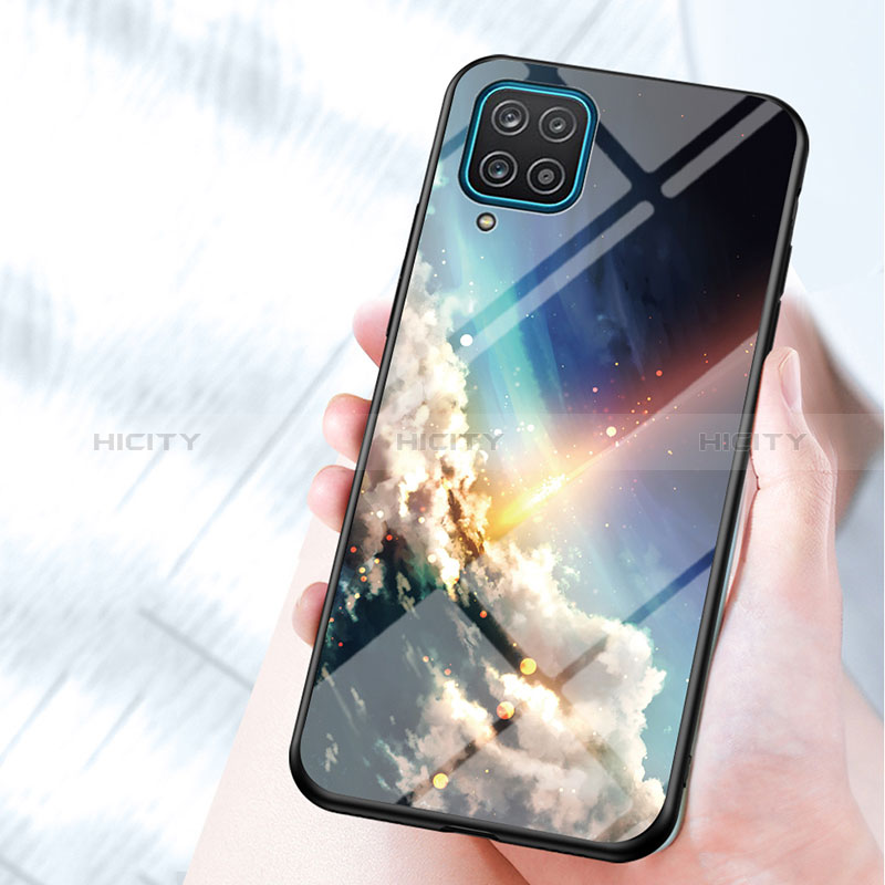 Handyhülle Silikon Hülle Rahmen Schutzhülle Spiegel Modisch Muster LS1 für Samsung Galaxy F12