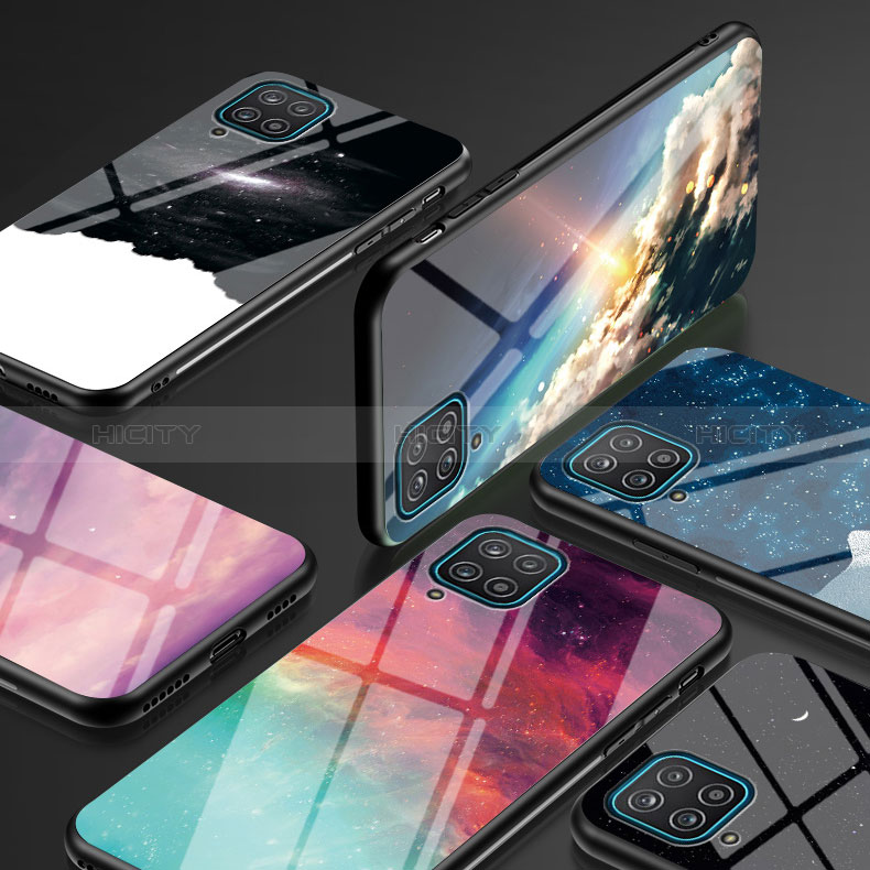 Handyhülle Silikon Hülle Rahmen Schutzhülle Spiegel Modisch Muster LS1 für Samsung Galaxy M12