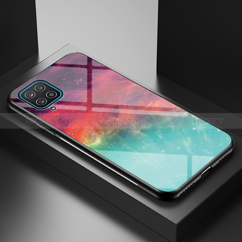 Handyhülle Silikon Hülle Rahmen Schutzhülle Spiegel Modisch Muster LS1 für Samsung Galaxy M12