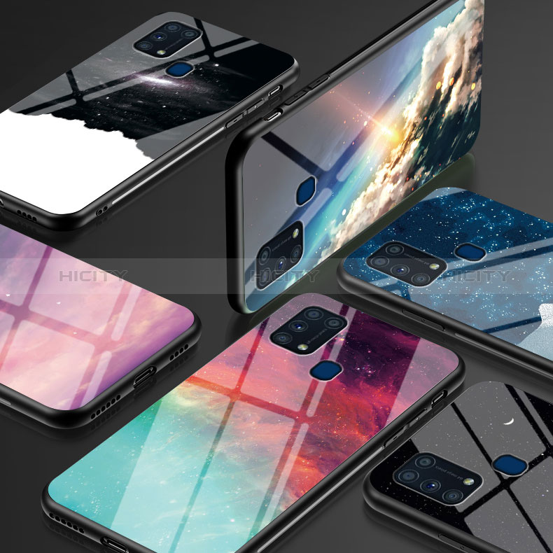 Handyhülle Silikon Hülle Rahmen Schutzhülle Spiegel Modisch Muster LS1 für Samsung Galaxy M21s