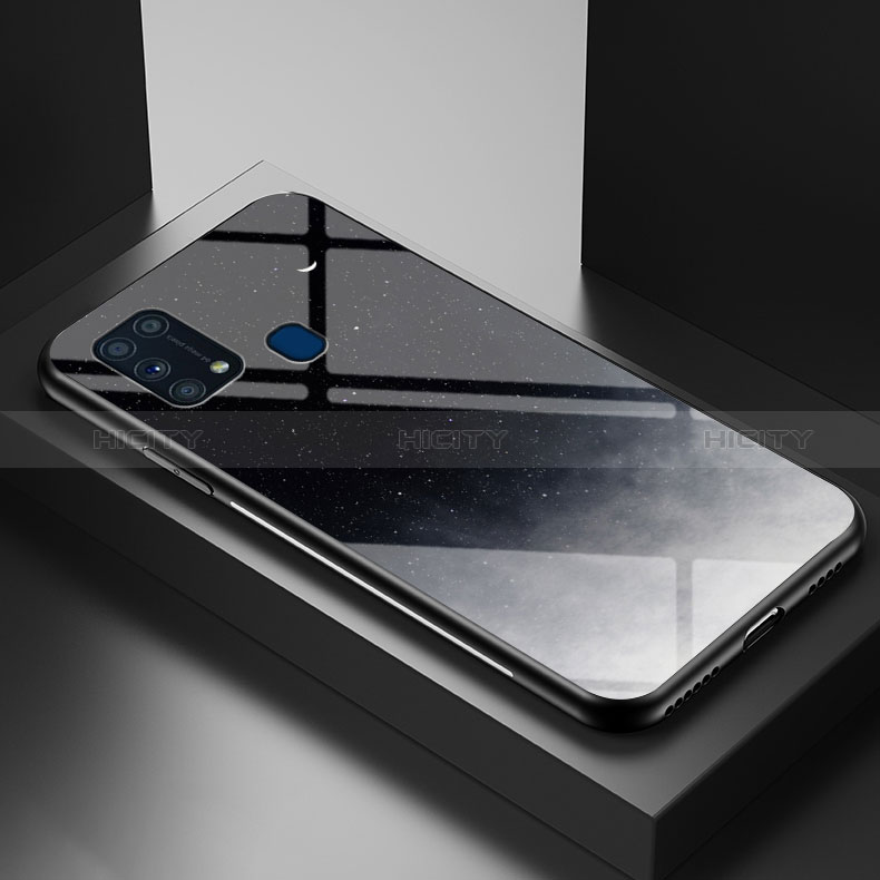 Handyhülle Silikon Hülle Rahmen Schutzhülle Spiegel Modisch Muster LS1 für Samsung Galaxy M31