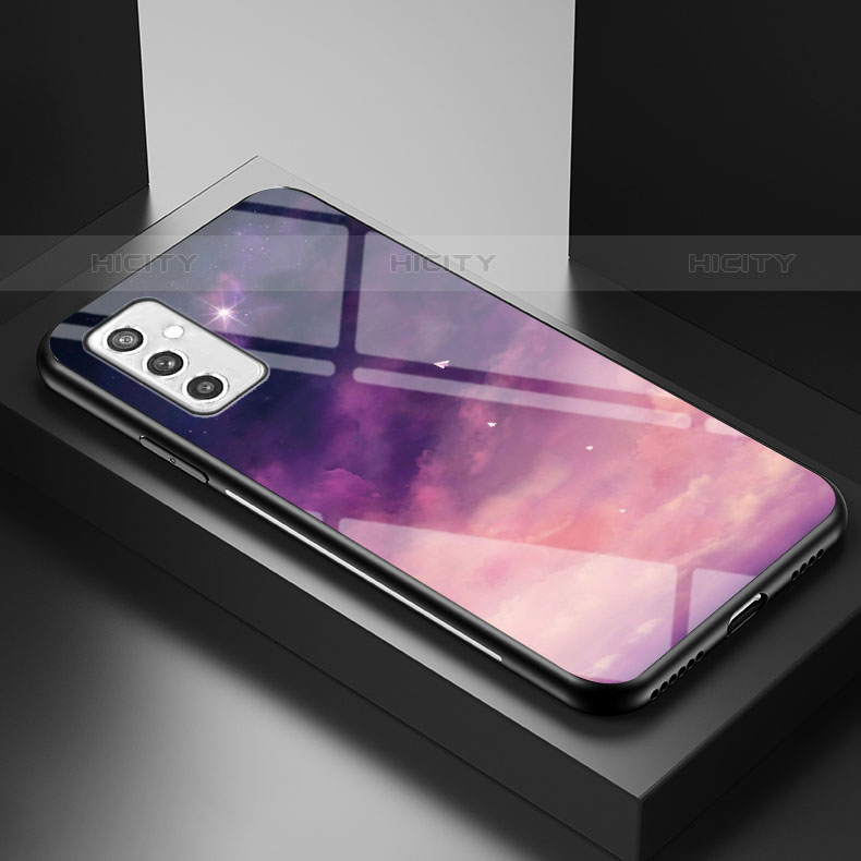 Handyhülle Silikon Hülle Rahmen Schutzhülle Spiegel Modisch Muster LS1 für Samsung Galaxy M52 5G