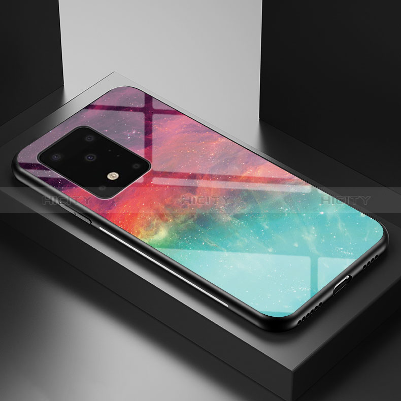 Handyhülle Silikon Hülle Rahmen Schutzhülle Spiegel Modisch Muster LS1 für Samsung Galaxy S20 Plus 5G