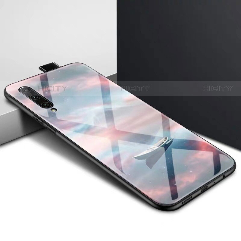 Handyhülle Silikon Hülle Rahmen Schutzhülle Spiegel Modisch Muster S01 für Huawei P Smart Pro (2019)