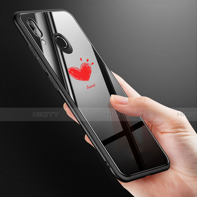Handyhülle Silikon Hülle Rahmen Schutzhülle Spiegel Modisch Muster S01 für Huawei P20 Lite