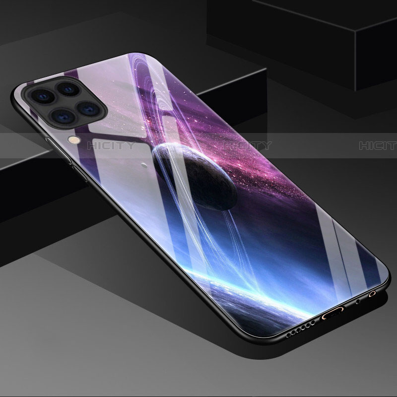 Handyhülle Silikon Hülle Rahmen Schutzhülle Spiegel Modisch Muster S02 für Huawei P40 Lite Violett